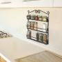 3-Tier Spice Rack Spice Jars Bottle Holder Storage Organizer goalBY Black