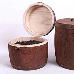 Jumpplay Wooden Tea Box Storage Container Canisters Jars Containers Set for Food Storage Kitchen Canister, Tea Coffee Loose Leaf Tea Container
