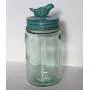 Glory & Grace Jardin Français Rustique Contenant Mason Jar à Oiseaux Bleu Optionnel
