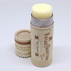 Vintage Tradition Totally Unscented Tube Tallow Balm, 100% Grass-Fed, 1/2 Fl Oz''The Whole Food of Skin Care''