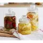 Glasbehälter für Lebensmittelflocken Lagerglasbehälter mit Dichtung, feuchtigkeitsdicht, für Honig, Marmelade, Kaffee – DELICATEWNN (Fassungsvermögen: 650ml)