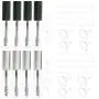 Leere Mascara-Tubes mit 8 Stück (10 ml) + Eyelash-Bürste, Gummistopfen, Trichter und Transferpipetten Set – DIY Mascara Behälter mit Verschluss