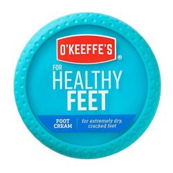 Dry Cracked Heel Treatment Repair System Okeefes Healthy Feet Cream, Complete Callus Treatment With 2 Pair Silicone Gel Heel Socks Purple Pumice Pad and Foot Rasp