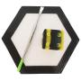 SZBS A Set Silicone Hexagon Mat 9ml Container Cube Shape Container Wax Oil Container Concentrate Storage Containers Wax Silicone Jar With A Metal Rod (Black, 1)