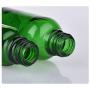 3 PCS 50 ML 1.7 OZ Green Glass Refillable Roll-On Bottles with Stainless Steel Roller Ball and Black Cap Essential Oil Container Perfume Makeup Sample Dispenser Roller Vials