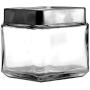 Anchor Hocking 1-Quart Stackable Jars with Brushed Aluminum Lid, Set of 6