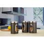 KXDAR Coffee Canister, Tea Container, Seal Coffee Storage Food Storage Jars Stainless Steel, Sugar Vacuum Tins (Set 1 Pcs/Set 3 Pcs),1Pcs