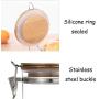 WANGLX ST Stackable Food Storage Container with Airtight Lid - Cereal Dispenser, Spaghetti Storage Jar, Durable, Perfect for Cereal, Flour, Candy, Snack, Transparent