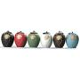 DayCount Retro Coarse Pottery Tea Caddy Cork Tea Storage Chinese Kung Fu Tea Sets Ceramic Sealed Jar Coffee Storage Containers for Kitchen (Green)