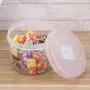 UPKOCH Klare Plastik Luftdichte Lebensmittelbehälter für Snacks, Gewürze, Getreide, Cerealien (700ml)