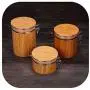 Natural Bamboo Cover Sealed Storage Box Cans Seal Pot Jars Wooden Sugar Tea Spices Box Containers Salt And Pepper 3Size,S Natural Bamboo Cover Sealed Storage Box Cans Seal Pot Jars Wooden Sugar Tea Spices Box Containers Salt And Pepper 3Size,S