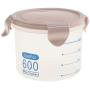 Cereal Container Plastic Storage Containers Food Storage Containers Kitchen - Pink 600ml, as described
