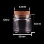 12pcs 656053mm 120ml Transparent Glass Bottles With Cork Stopper Empty Spice Food Nuts Storage Bottles Jars Gift Crafts Vials