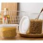 Storage Tank PP Transparent Sealed cans Food Storage Storage Tank (Color : A)