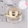 1PCS 30ml/1oz Empty Refillable Clear Upscale Acrylic Cosmetic Face Cream Lotion Make-up Bottles Jars with Gold Screw Lid and Plastic Liner Hand Pad for Makeup Sample Packing Pot Storage Container 1PCS 30ml/1oz Empty Refillable Clear Upscale Acrylic Cosmetic Face Cream Lotion Make-up Bottles Jars with Gold Screw Lid and Plastic Liner Hand Pad for Makeup Sample Packing Pot Storage Container