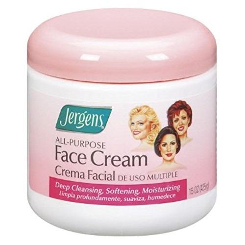 Jergens Face Cream All Purpose 15 Ounce Jar (443ml) (6 Pack)