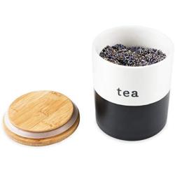 Pinky Up 5051 Canister 5051.0 Tea Accessories, White & Chalkboard