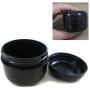 8 BLACK 1.7 oz Plastic Cosmetic Double Wall Cream Empty Dome Jars Containers Cap