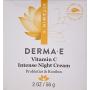 DERMA E Vitamin C Intense Night Cream, 2 oz, Cream White