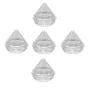 RONRONS 30 Pieces 5 Gram Diamond Shaped Cosmetic Containers Empty Clear Travel Jar Pot