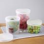 Kitchen Transparent Cereals Snacks Milk Powder Storage Box Plastic Food Preservation Sealed Cans Can Be Superimposed Food Dispensers