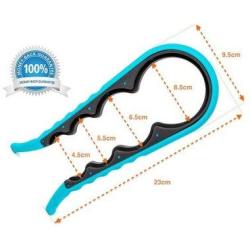 Keraiz Easy Bottle and Jar Opener, Blue, 10 x 3 x 3 cm