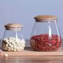 Creative Kitchen Tea Storage Bottles Glass Candy Jars With Cork Lid Spices Sugar Coffee Container Receive Organizer Cans Tools,400ml