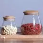 Creative Kitchen Tea Storage Bottles Glass Candy Jars With Cork Lid Spices Sugar Coffee Container Receive Organizer Cans Tools,400Ml