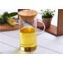 1PC 500ml Anti Leak Oil Pots Glass Condiment Bottles Sealed Sauce Vinegar Pot Bottle Storage Jar With Bamboo Lid 1PC 500ml Anti Leak Oil Pots Glass Condiment Bottles Sealed Sauce Vinegar Pot Bottle Storage Jar With Bamboo Lid