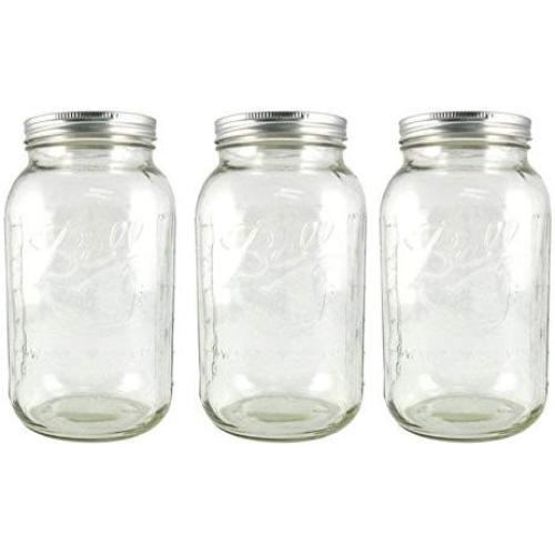 Ball Half Gallon, Wide Mouth Canning Jars, 3 Count