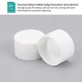 FINGERINSPIRE 20Pcs Cosmetic Containers 5 Gram Plastic Sample Jars(White) Tiny Makeup Sample Containers with lids, Compact Travel Size Containers for Face Hand Body Cream