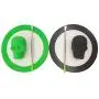 SZBS 10 Sets Silicone Round Mat 15ml Container Skull-Shape Container Wax Oil Container Concentrate Storage Container Wax Silicone Jar (Random(Mixed color), 10)