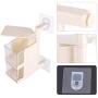 Seasoning Box Sticking Hanging Spice Racks Rotary Pepper Sugar Jar with Cover for Kitchen Condiment Storage (2 Layers)(Beige)