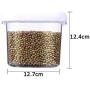 Transparent Plastic Food Sealed Cans Grain Storage Container Kitchen Refrigerator Storage Box Milk Powder Nut Snack Coffee Beans Convenient Vacuum Storage Tank Food Dispensers