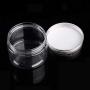 Portable Cosmetic Mini Travel Empty Bottle Jar Round Aluminum Cover Plastic Make Up Bottling Box Makeup Cosmetic Face Cream Jar,250Ml