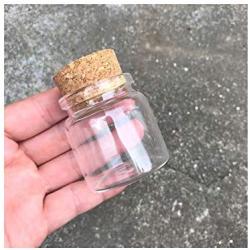 Size 475033mm Capacity 50ml Glass Bottles With Cork Small Transparent Mini Empty Glass Vials Jars 12pcs/lot