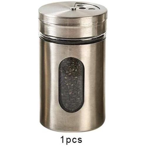 Glass Spice Shaker Bottle Sauce Storage Jar Seasoning Herbs Container Condiment Holder BBQ Cooking Accessories Kitchen Organizer Glass Airtight Food Storage Containers
