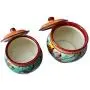 Storage Jar - 1 Quart - Hand Painted in Spain - Tulip Design Storage Jar - 1 Quart - Hand Painted in Spain - Tulip Design