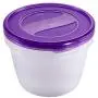 keeeper Food Box Fredo Fresh 2, 3L Round 3 Pieces in Purple, 3-Piece