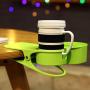 JUSTDOLIFE Cup Holder Clip Creative Drink Holder Clip Desk Cup Holder with Divider Tray