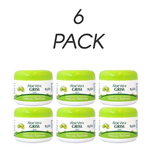 Grisi Savila Aloe Vera Moisturizing Beauty Cream, 3.8-Ounce Jar (Pack of 6) by Grisi