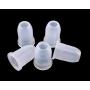 yueton 5pcs 10ml Portable Empty Eyelashes Mascara Vials Bottle Tube Container with Brush for Travel and Home (Silver Cap)