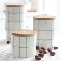 Ceramics Storage Jars Bottle Sealed Cans Tea Boxes Nordic Style Storage Containers with Lid Tank for Spices Kitchen Accessories