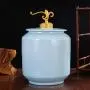 Ceramic Pottery Cereal Containers Canister Cookie Jar With Lids, Airtight Food Storage Containers Bins Large For Kitchen Pantry Organization Flour Rice Candy Bulk, 10L, 30x22cm Ceramic Pottery Cereal Containers Canister Cookie Jar With Lids, Airtight Food Storage Containers Bins Large For Kitchen Pantry Organization Flour Rice Candy Bulk, 10L, 30x22cm