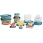 Rubbermaid Flex & Seal Lebensmittelbehälter Set mit Easy Find Deckel, 42-teilig