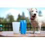 Silipint The Original Silicone Cups - 22oz Bomber Glass Set With Lids and Straws, Patented, BPA-Free, Shatter-proof Silicone Cup Drinkware (Arctic Sky & Hippy Cups, Bouncy Black Lid, Frosted Straw)