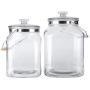 Storage Container - Rice Cylinder Glass Jar And Sealing Cover Thickened, Moisture-Proof, Multi-Functional Transparent Sealed Can
