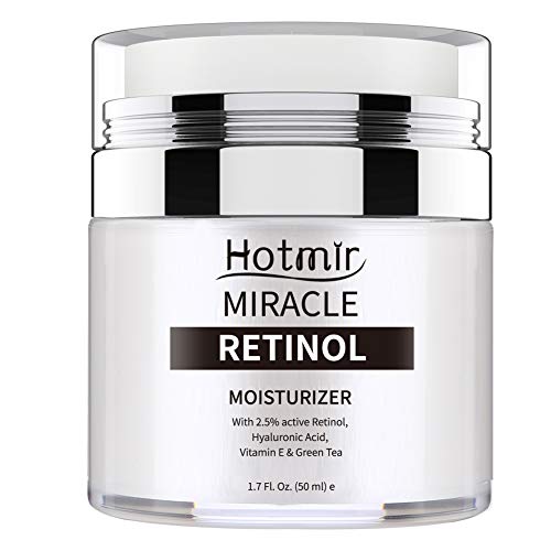 Hotmir Retinol Moisturizer Cream for Face and Neck, | with Retinol, Hyaluronic Acid, Vitamin E and Green Tea | Anti Wrinkle Cream for Men and Women - 1.7 fl oz