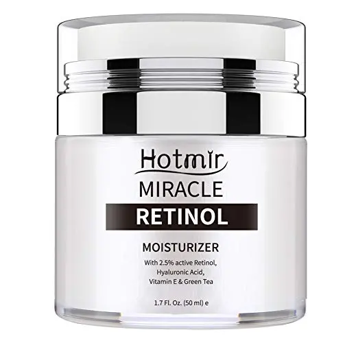 Hotmir Retinol Moisturizer Cream for Face and Neck, | with Retinol, Hyaluronic Acid, Vitamin E and Green Tea | Anti Wrinkle Cream for Men and Women - 1.7 fl oz