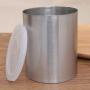 UPKOCH Stainless Steel Kitchen Canister Food Storage Container with Plastic Lid for Sugar Candy Tea Coffee Bean Dried Food (10X12.5CM)